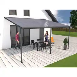 Netto Marken-Discount Gutta 4293168 Terrassenüberdachung anthrazit, 546 x 406 cm Angebot