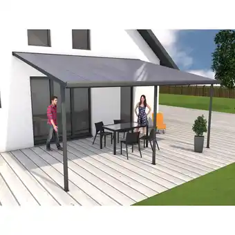 Netto Marken-Discount Gutta 4293168 Terrassenüberdachung anthrazit, 546 x 406 cm Angebot