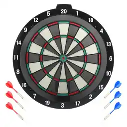 Netto Marken-Discount Best Sporting Safety Dartboard aus Kunststoff mit 6 Sicherheitspfeilen plus Ersatzspitzen, 46 cm Angebot