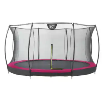 Netto Marken-Discount EXIT Silhouette Ground 427 (14ft) Rosa + Sicherheitsnetz Angebot