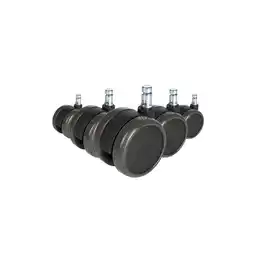Netto Marken-Discount hjh OFFICE Stuhlrollen 5x ROLO FREE 11mm/65mm Metall, Kunststoff Angebot