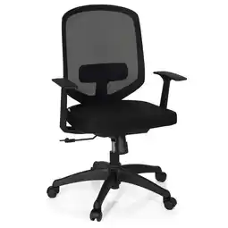 Netto Marken-Discount hjh OFFICE Profi Bürostuhl DELIGHT Stoff/Netzstoff mit Armlehnen Angebot