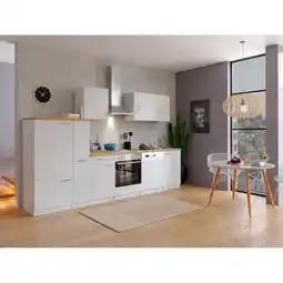 Netto Marken-Discount Respekta Küchenzeile KB310WW 310 cm Weiß Angebot