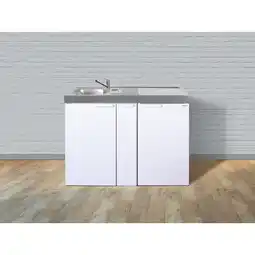 Netto Marken-Discount Stengel Küchen Kitchenline MK 120 A weiß - ohne Kochfeld links, Becken rechts Angebot