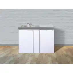Netto Marken-Discount Stengel Küchen Kitchenline MK 120 A weiß - ohne Kochfeld links, Becken rechts Angebot