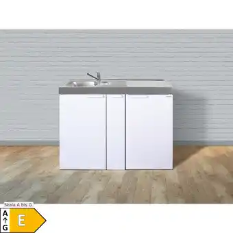 Netto Marken-Discount Stengel Küchen Kitchenline MK 120 A weiß - ohne Kochfeld links, Becken rechts Angebot