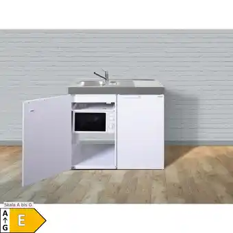 Netto Marken-Discount Stengel Küchen Kitchenline MKM 100 weiß - ohne Kochfeld links, Becken rechts Angebot