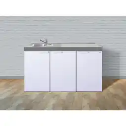 Netto Marken-Discount Stengel Küchen Kitchenline MK 150 weiß - ohne Kochfeld rechts, Becken links Angebot