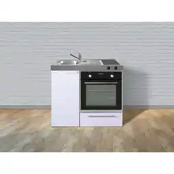 Netto Marken-Discount Stengel Küchen Kitchenline MKB 100 weiß - Glaskeramikkochfeld links Angebot