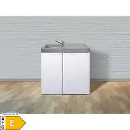 Netto Marken-Discount Stengel Küchen Kitchenline MK 90 weiß - ohne Kochfeld links, Becken rechts Angebot