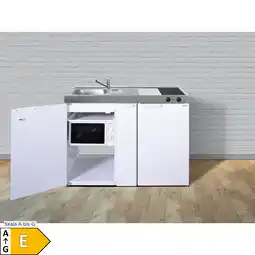 Netto Marken-Discount Stengel Küchen Kitchenline MKM 120 A weiß - Glaskeramikkochfeld rechts Angebot