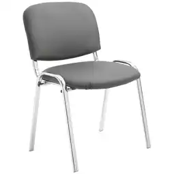 Netto Marken-Discount CLP Stapelstuhl Ken I Konferenzstuhl Mit Kunstleder-Bezug I Metall In Chrom-Optik Angebot