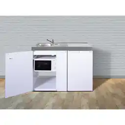 Netto Marken-Discount Stengel Küchen Kitchenline MKM 120 A weiß - ohne Kochfeld links, Becken rechts Angebot