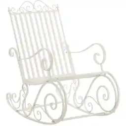 Netto Marken-Discount CLP Schaukelstuhl Smilla im Landhausstil I Garten-Schwingstuhl aus Eisen Angebot