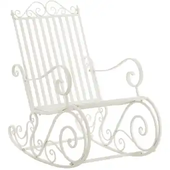 Netto Marken-Discount CLP Schaukelstuhl Smilla im Landhausstil I Garten-Schwingstuhl aus Eisen Angebot
