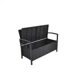 Netto Marken-Discount Garden Pleasure Parkbank Ferrara mit Staufach, Dunkelgrau Angebot