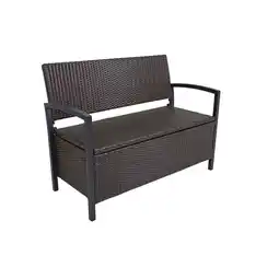Netto Marken-Discount Garden Pleasure Parkbank Ferrara mit Staufach, Coffee Angebot