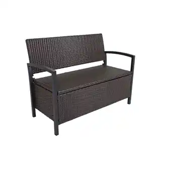 Netto Marken-Discount Garden Pleasure Parkbank Ferrara mit Staufach, Coffee Angebot
