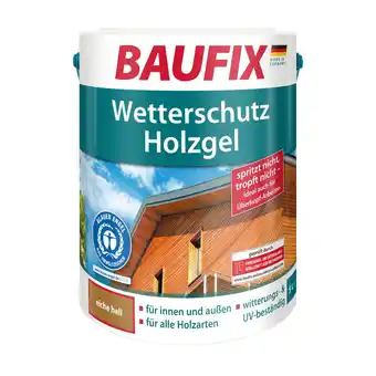 Netto Marken-Discount BAUFIX Wetterschutz-Holzgel tannengrün, 5 Liter Angebot