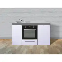 Netto Marken-Discount Stengel Küchen Kitchenline MKB 150 weiß - ohne Kochfeld links, Becken rechts Angebot