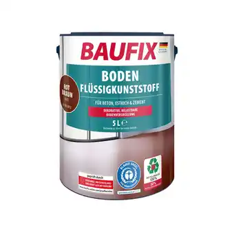 Netto Marken-Discount BAUFIX Boden-Flüssigkunststoff rotbraun matt, 5 Liter, Beton- und Bodenfarbe Angebot