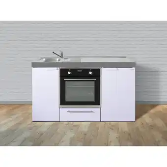 Netto Marken-Discount Stengel Küchen Kitchenline MKB 150 weiß - ohne Kochfeld rechts, Becken links Angebot