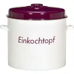 Netto Marken-Discount Einkochtopf emailliert mit Plastikdeckel Angebot