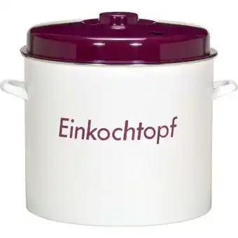 Netto Marken-Discount Einkochtopf emailliert mit Plastikdeckel Angebot
