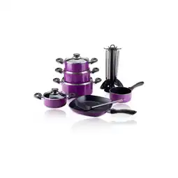 Netto Marken-Discount Aluguss-Topfset 17tlg. lila Angebot