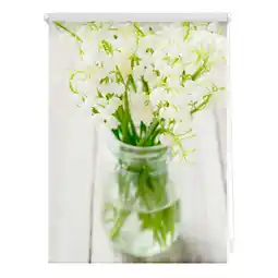Netto Marken-Discount Lichtblick Rollo Klemmfix, ohne Bohren, blickdicht, Maiglöckchen - Weiß Angebot