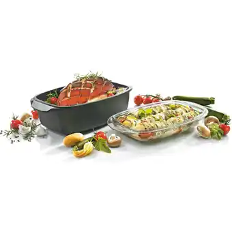 Netto Marken-Discount Aluguss-Universalbräter LEIPZIG mit Glasdeckel 33x21 cm Angebot