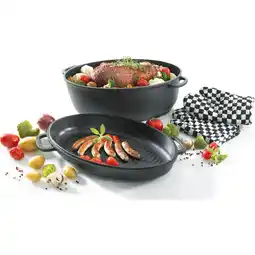 Netto Marken-Discount Aluguss Multibräter LEIPZIG mit Grilldeckel 38x26 cm Angebot