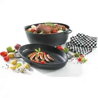Netto Marken-Discount Aluguss Multibräter LEIPZIG mit Grilldeckel 38x26 cm Angebot