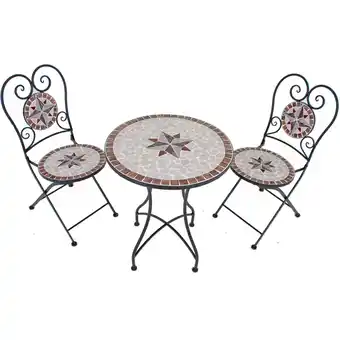 Netto Marken-Discount Balkonset 3tlg. Mosaik AMARILLO braun,steinrot,beige Angebot
