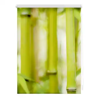 Netto Marken-Discount Lichtblick Rollo Klemmfix, ohne Bohren, blickdicht, Bambus - Grün Angebot