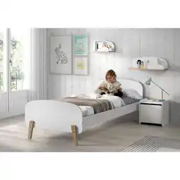 Netto Marken-Discount Vipack Einzelbett Kiddy 90x200 cm - Weiß Angebot