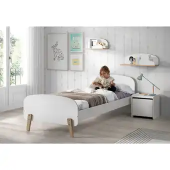 Netto Marken-Discount Vipack Einzelbett Kiddy 90x200 cm - Weiß Angebot