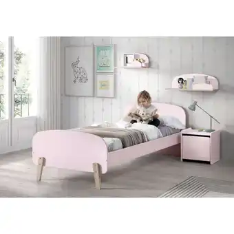Netto Marken-Discount Vipack Einzelbett Kiddy 90x200 cm - Rosa Angebot