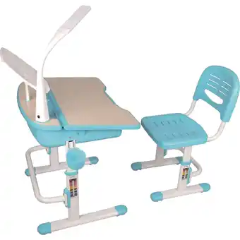 Netto Marken-Discount Vipack Comfortline Kinderschreibtisch 301 inkl. Stuhl, blau höhenverstellbar Angebot