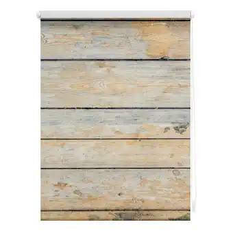Netto Marken-Discount Lichtblick Rollo Klemmfix, ohne Bohren, blickdicht, Bretter Shabby - Braun Angebot