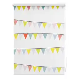 Netto Marken-Discount Lichtblick Rollo Klemmfix, ohne Bohren, blickdicht, Wimpelkette - Bunt Angebot