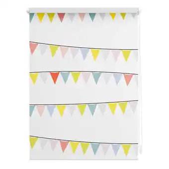 Netto Marken-Discount Lichtblick Rollo Klemmfix, ohne Bohren, blickdicht, Wimpelkette - Bunt Angebot