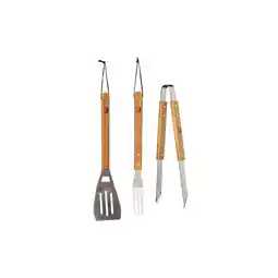 Netto Marken-Discount Best Sporting Grillbesteck Set 3-teilig Holzgriffe I Grillgabel, Grillwender, Grillzange EdelstahI Angebot