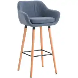 Netto Marken-Discount CLP Barhocker Grant I Thekenhocker Mit Stoff-Bezug I Gestell Aus Buchenholz Angebot