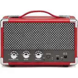 Netto Marken-Discount GPO Komfort Retro-Bluetooth Lautsprecher - rot Angebot