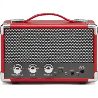 Netto Marken-Discount GPO Komfort Retro-Bluetooth Lautsprecher - rot Angebot