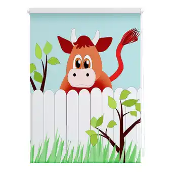 Netto Marken-Discount Lichtblick Rollo Klemmfix, ohne Bohren, blickdicht, Ochse Otto - Bunt Angebot