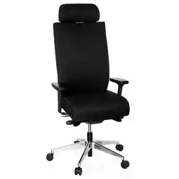 Netto Marken-Discount hjh OFFICE Profi Bürostuhl PRO-TEC XXL Stoff mit Armlehnen (höhenverstellbar) Angebot