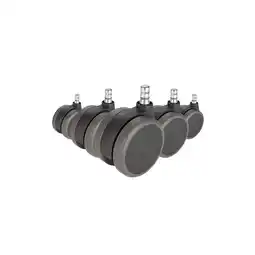 Netto Marken-Discount hjh OFFICE Stuhlrollen 5x ROLO No-Noise 11mm/75mm Metall, Kunststoff Angebot