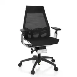 Netto Marken-Discount hjh OFFICE Profi Bürostuhl GENIDIA SMART WHITE CM Netzstoff mit Armlehnen Angebot